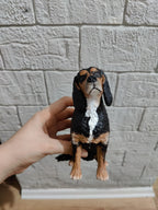 Kişiye Özel Fotoğraftan 3D Köpek Heykeli | El Boyamalı Poodle Figürü | İsimli Kaideli Pet Hediyesi